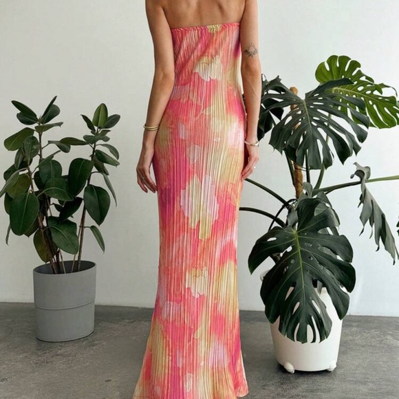 Ombré tie dye maxi dress boho style - Picture 2 of 3